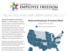 Tablet Screenshot of employeefreedomweek.com